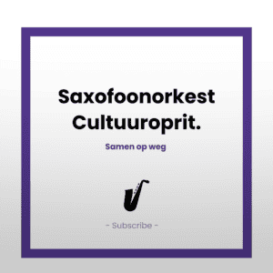 Saxofoonorkest Cultuuroprit (per kwartaal)
