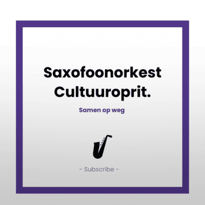 Saxofoonorkest Cultuuroprit (per kwartaal)