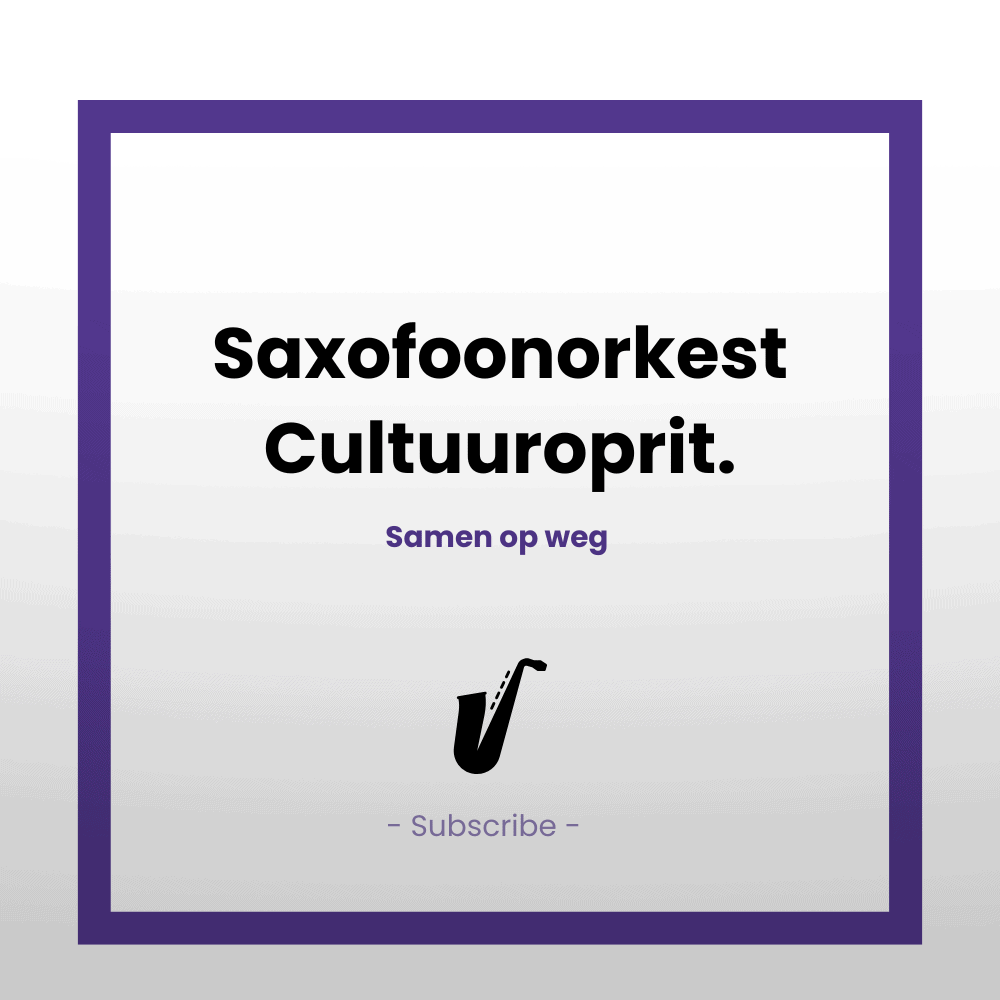 Saxofoonorkest Cultuuroprit (per kwartaal)